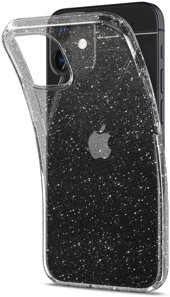 Spigen Liquid Crystal Apple iPhone 12 Mini Hoesje Glitter Quartz afbeelding 2
