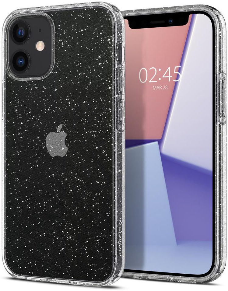 Spigen Liquid Crystal Apple iPhone 12 Mini Hoesje Glitter Quartz afbeelding 1