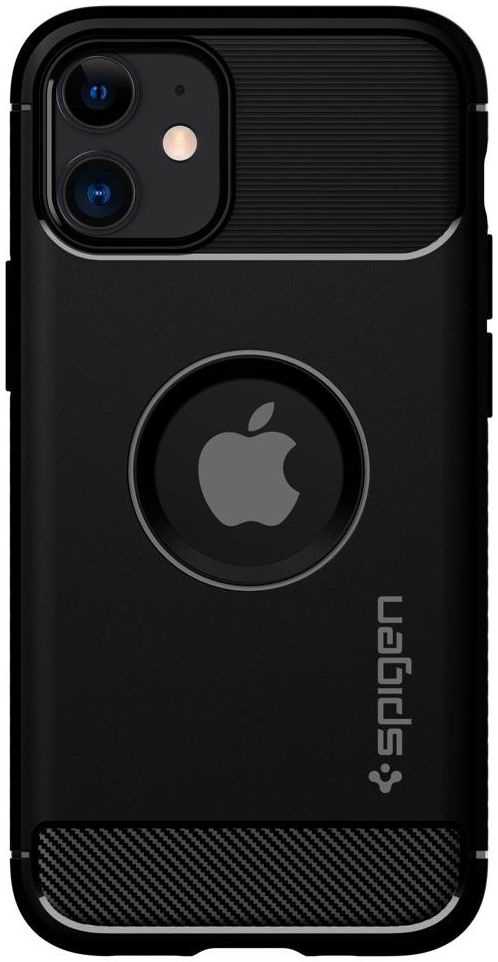Spigen Rugged Armor Apple iPhone 12 Mini Hoesje Zwart afbeelding 3