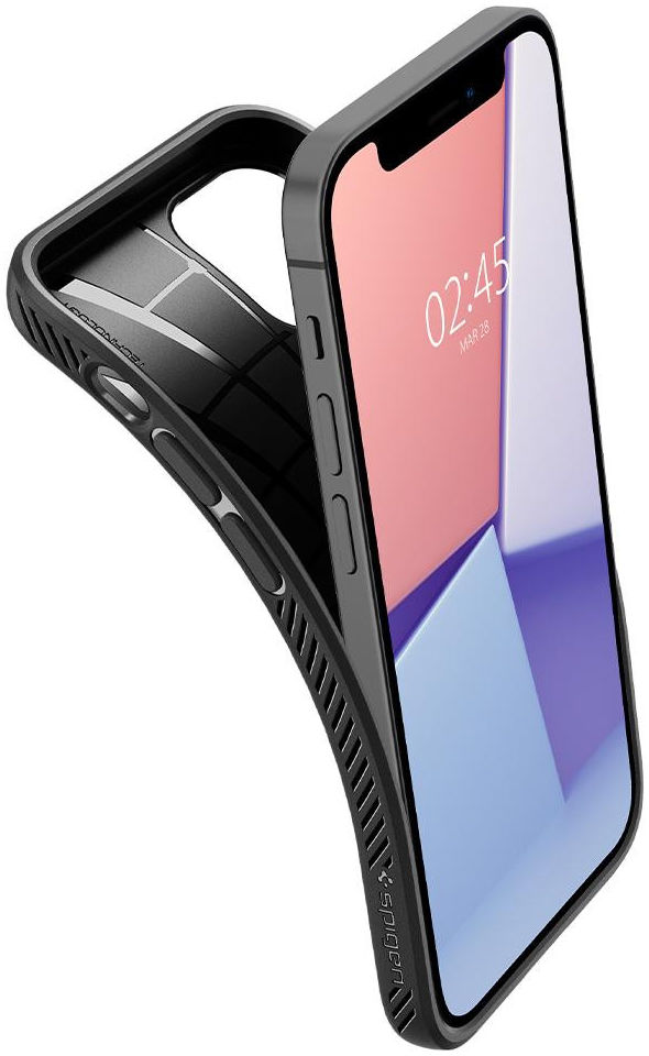 Spigen Liquid Air Apple iPhone 12 Mini Hoesje Back Cover Zwart afbeelding 2