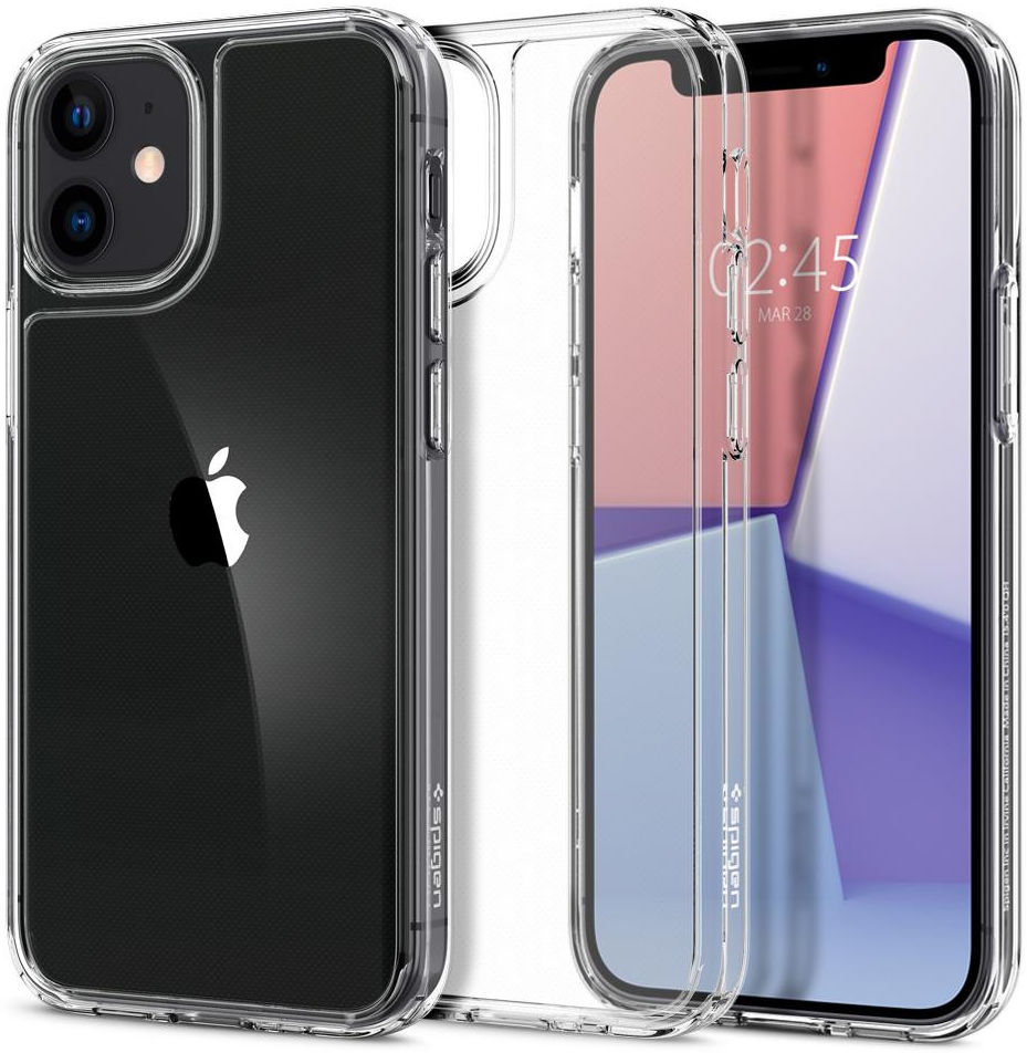 Spigen Quartz Hybrid Apple iPhone 12 Mini Hoesje Transparant afbeelding 1