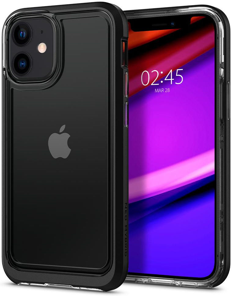 Spigen Neo Hybrid Apple iPhone 12 Mini Hoesje Zwart afbeelding 1