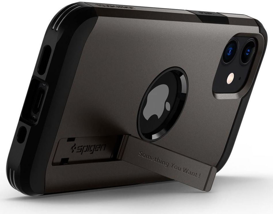 Spigen Tough Armor Apple iPhone 12 Mini Hoesje Gunmetal afbeelding 3