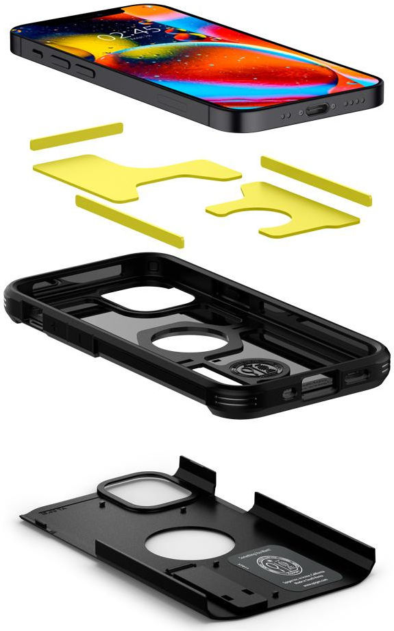 Spigen Tough Armor Apple iPhone 12 Mini Hoesje Zwart afbeelding 4