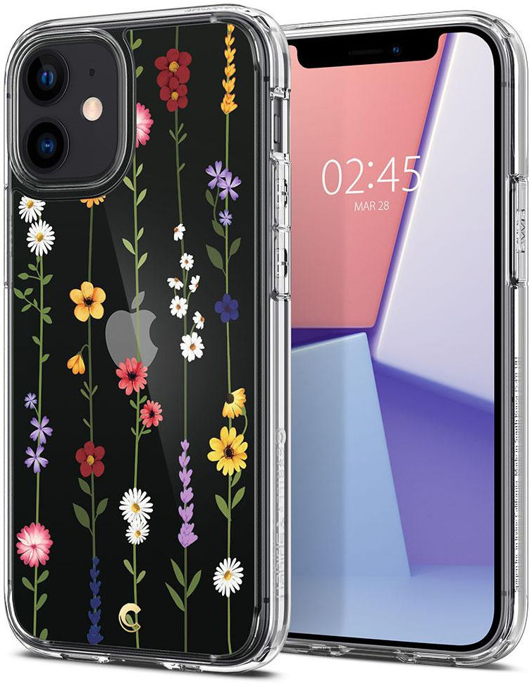 Spigen Ciel by Cyrill Cecile iPhone 12 Mini Hoesje Flower Garden afbeelding 1