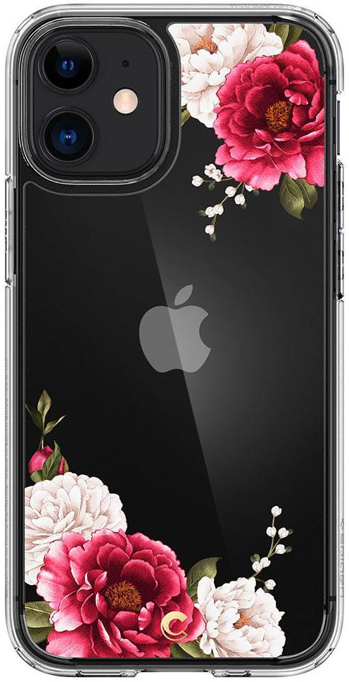Spigen Cyrill Cecile Apple iPhone 12 Mini Hoesje Red Floral afbeelding 3