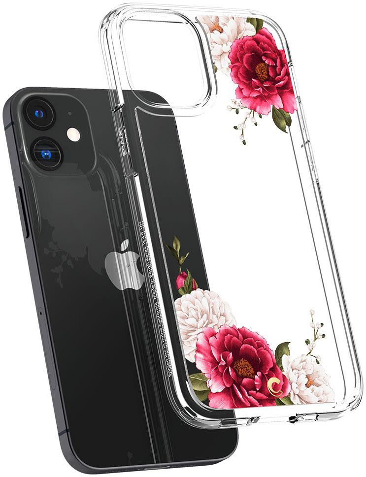 Spigen Cyrill Cecile Apple iPhone 12 Mini Hoesje Red Floral afbeelding 2