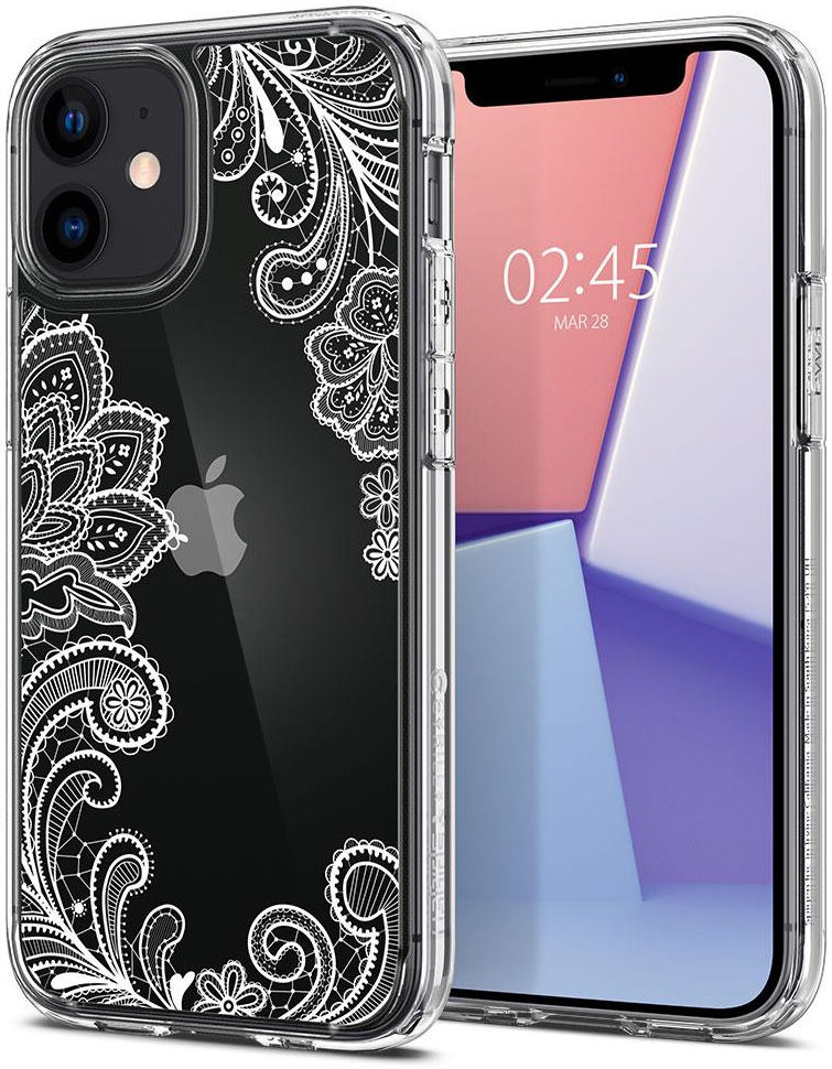 Spigen Cyrill Cecile Apple iPhone 12 Mini Hoesje White Mandala afbeelding 1