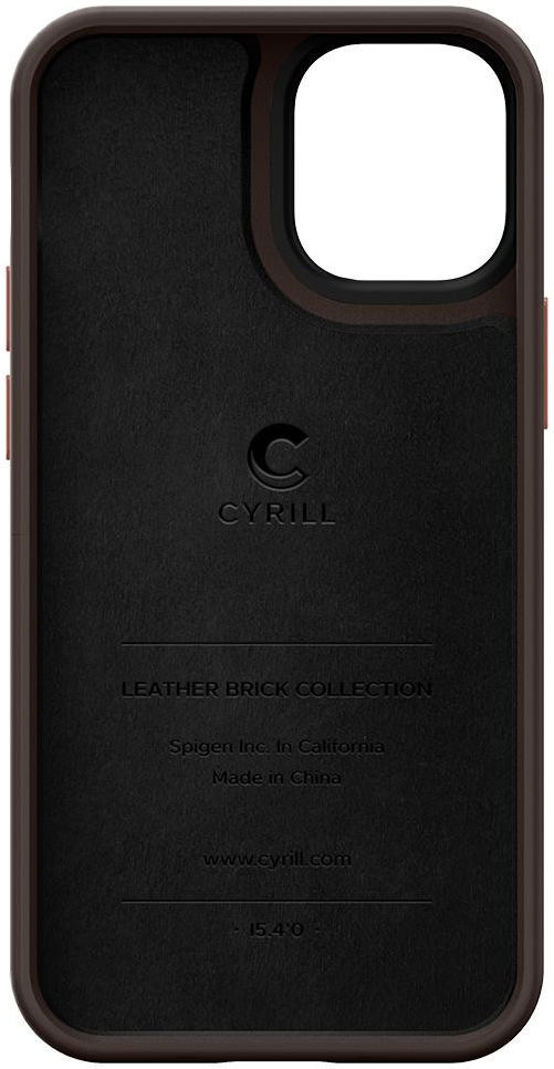 Spigen Cyrill Leather Brick Apple iPhone 12 Mini Hoesje Zwart afbeelding 8