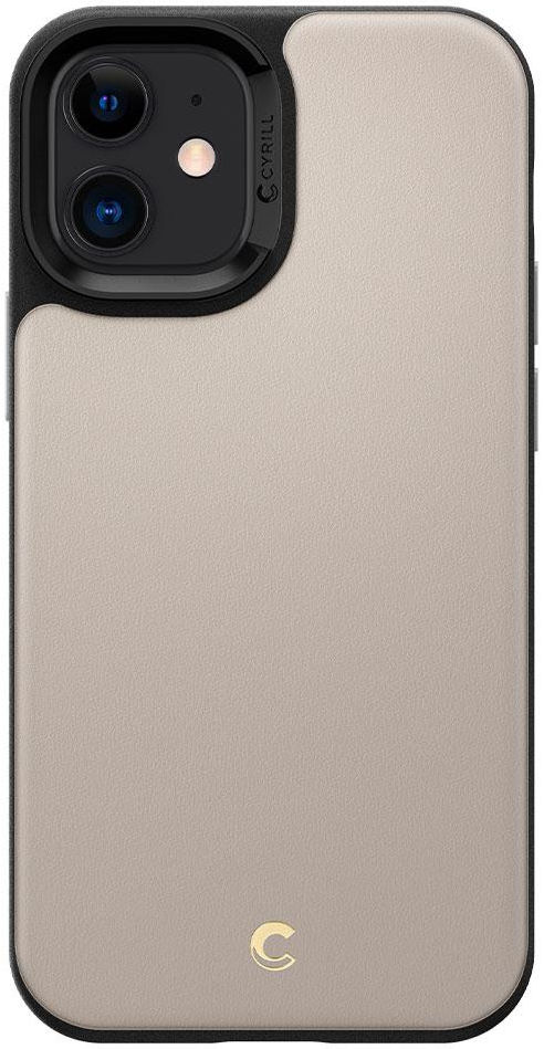 Spigen Cyrill Leather Brick Apple iPhone 12 Mini Hoesje Blauw afbeelding 2