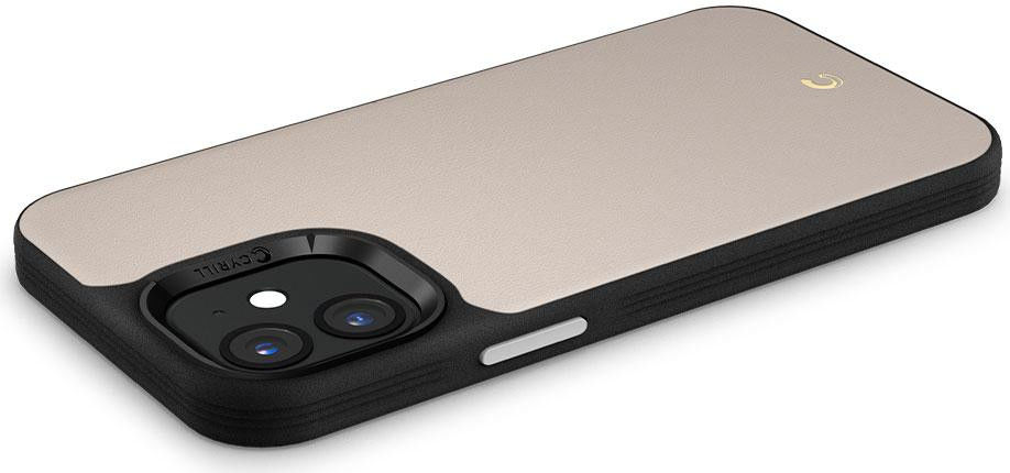 Spigen Cyrill Leather Brick Apple iPhone 12 Mini Hoesje Blauw afbeelding 6