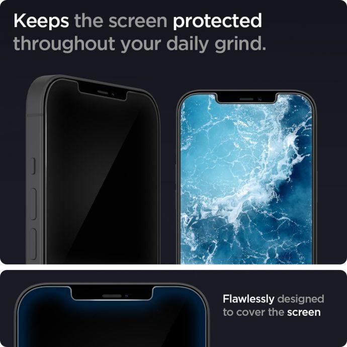 Spigen iPhone 12 Mini Screen Protector Anti-Blue Light Tempered Glass afbeelding 2