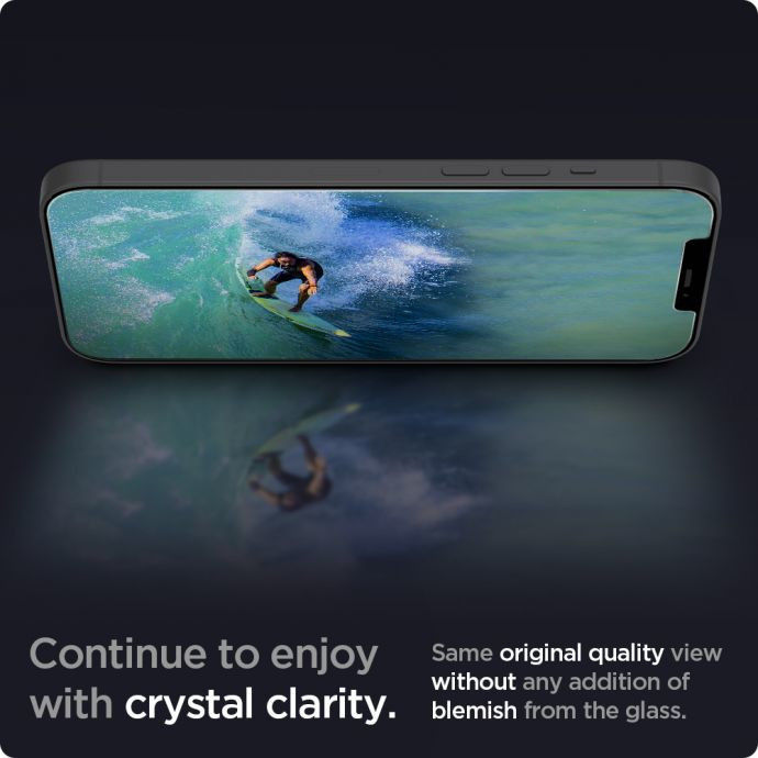 Spigen iPhone 12 Mini Screen Protector Anti-Blue Light Tempered Glass afbeelding 3