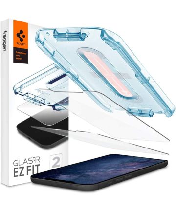 Spigen EZ Fit Glas.tR Apple iPhone 12 Mini Screen Protector (2-Pack) Screen Protectors