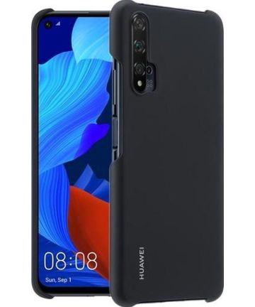 Huawei Nova 5T Back Cover Hoesje Zwart Hoesjes