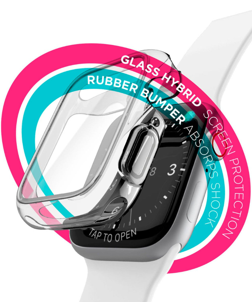 Raptic 360x Apple watch 42mm hoesje full screen protect transparant afbeelding 4