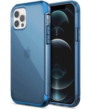 Raptic Air Apple iPhone 12 / 12 Pro Hoesje Back Cover Blauw Hoesjes