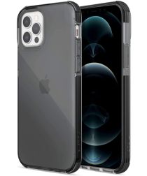 Raptic Clear Apple iPhone 12 / 12 Pro Hoesje Transparant Zwart