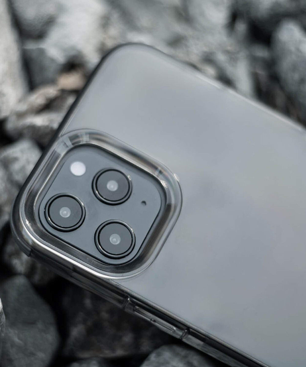Raptic Clear Apple iPhone 12 / 12 Pro Hoesje Transparant Zwart afbeelding 2