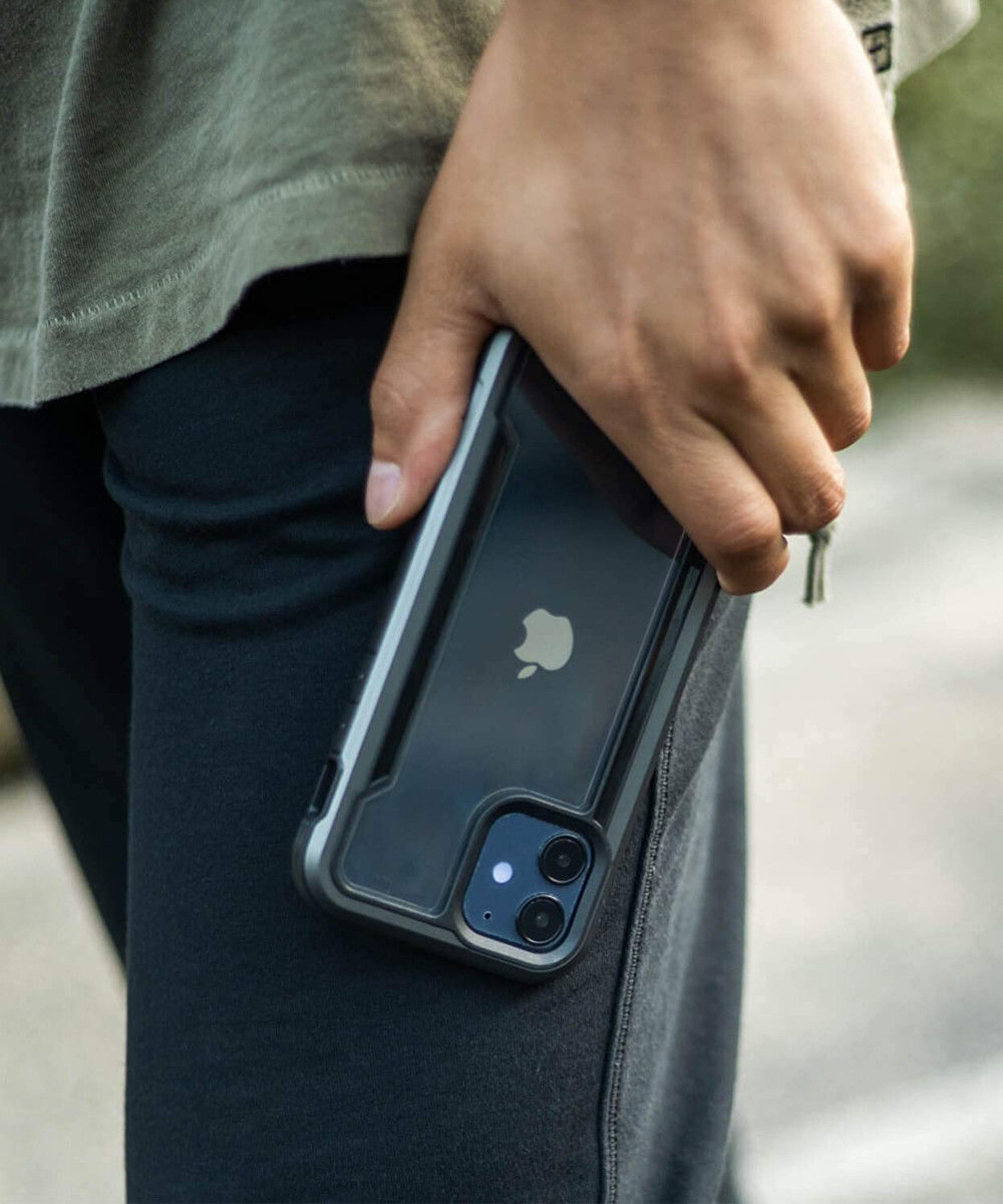 Raptic Shield iPhone 12 / 12 Pro Hoesje Militair Getest 3M Zwart afbeelding 4