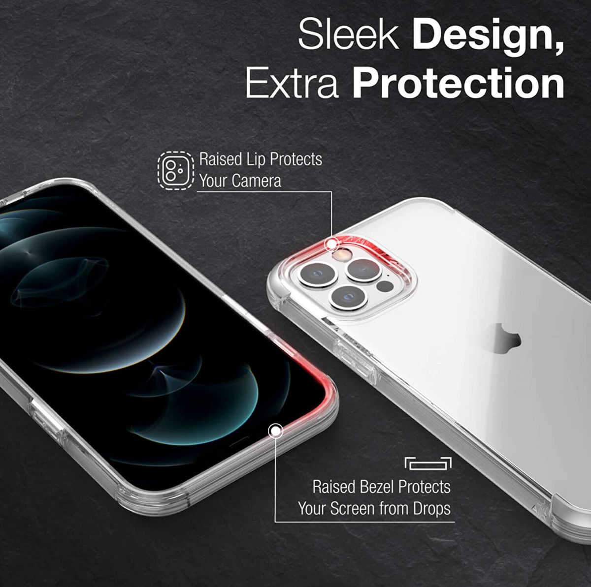 Raptic Air Apple iPhone 12 Pro Max Hoesje Back Cover Transparant afbeelding 10