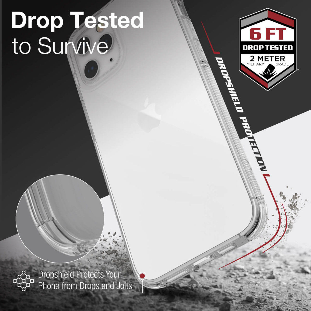Raptic Clear Apple iPhone 12 Pro Max Hoesje Transparant/Wit afbeelding 16