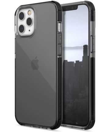 Raptic Clear Apple iPhone 12 Pro Max Hoesje Transparant/Zwart Hoesjes
