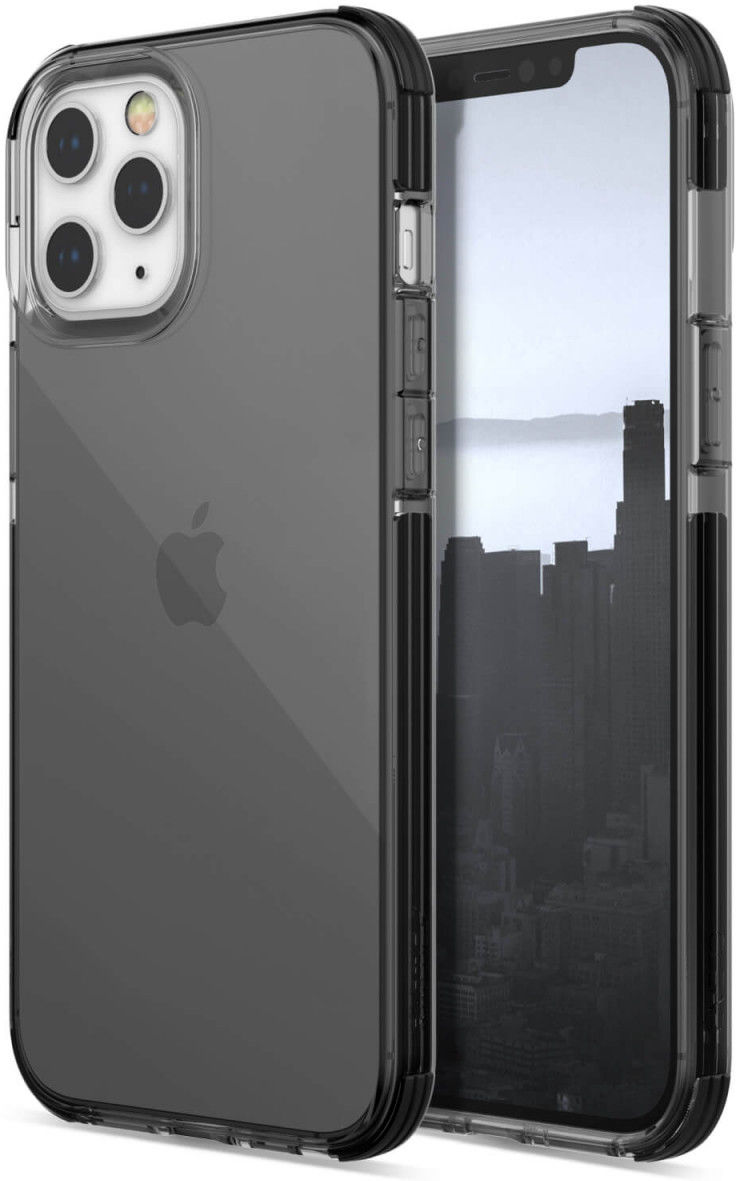 Raptic Clear Apple iPhone 12 Pro Max Hoesje Transparant/Zwart afbeelding 1