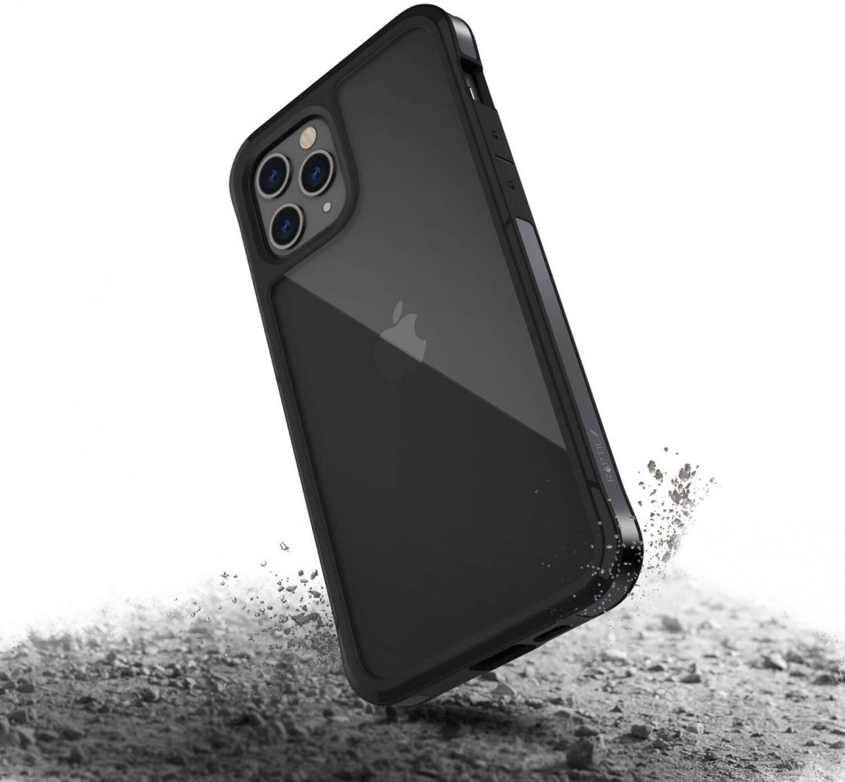 Raptic Edge Apple iPhone 12 Pro Max Hoesje Transparant Zwart afbeelding 3