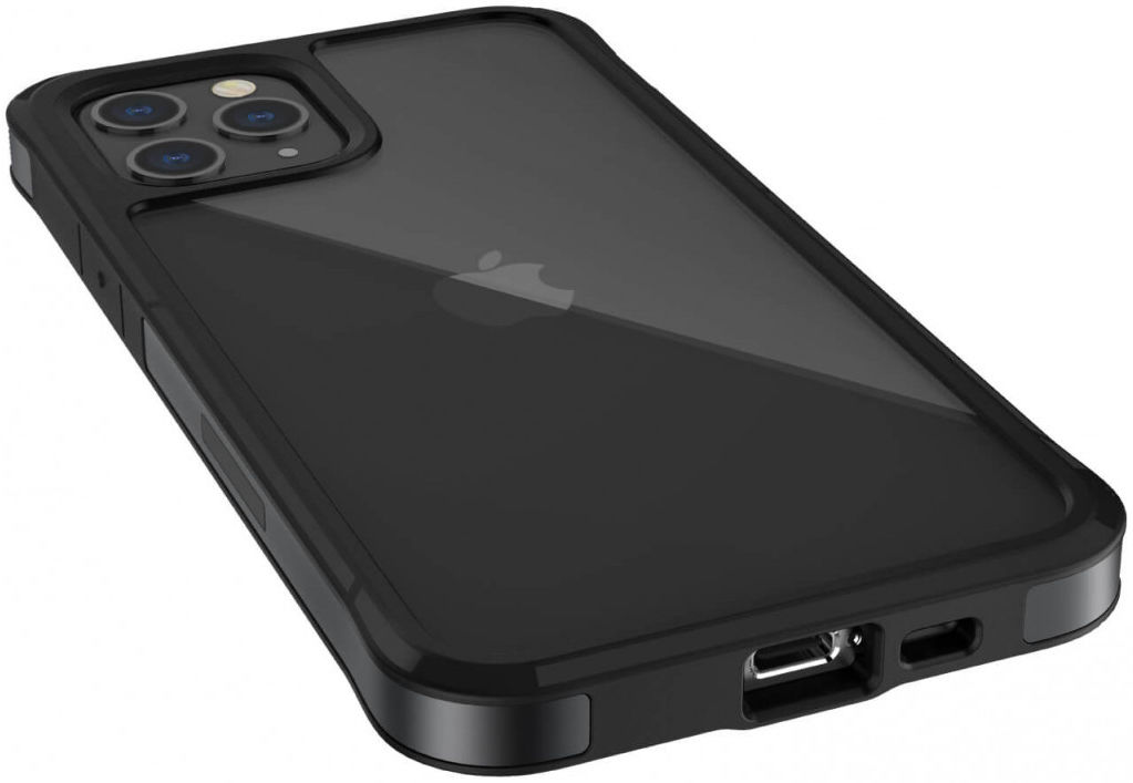 Raptic Edge Apple iPhone 12 Pro Max Hoesje Transparant Zwart afbeelding 4