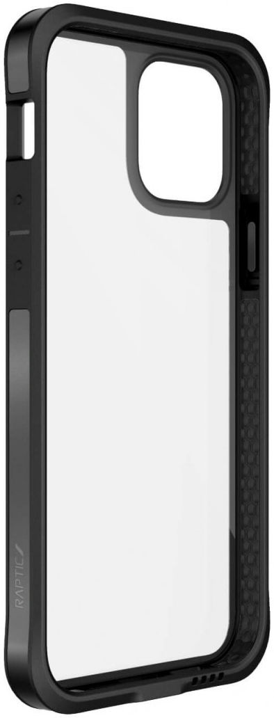 Raptic Edge Apple iPhone 12 Pro Max Hoesje Transparant Zwart afbeelding 6