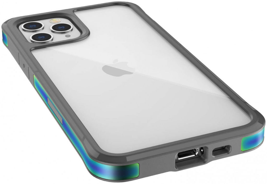 Raptic Edge Apple iPhone 12 Pro Max Hoesje Transparant Iridescent afbeelding 4