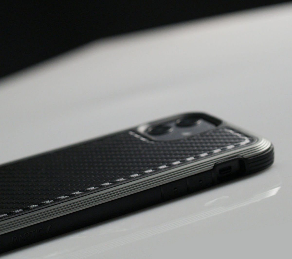 Raptic Lux Apple iPhone 12 Pro Max Hoesje Back Cover Carbon Zwart afbeelding 6