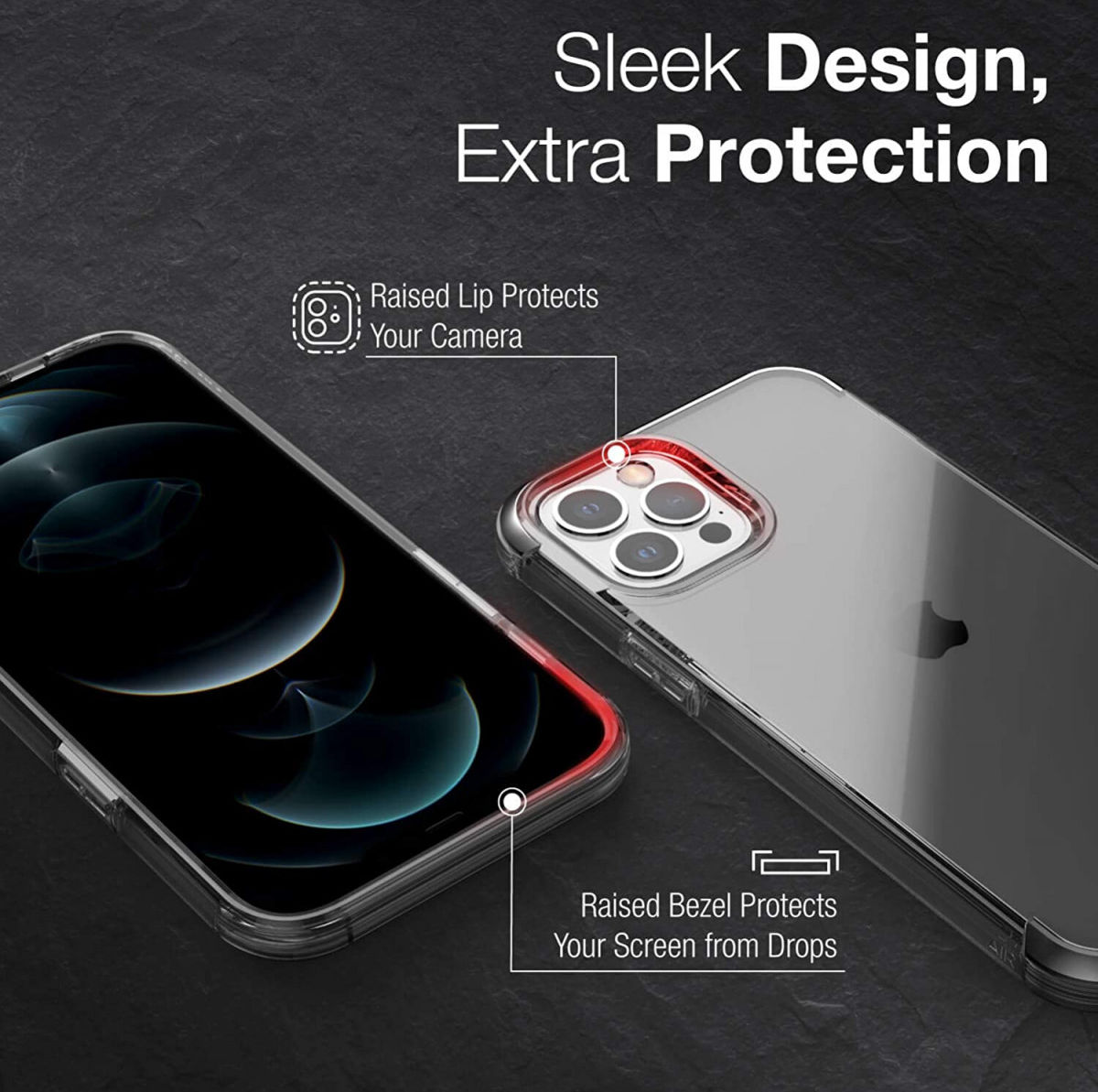 Raptic Air Apple iPhone 12 Mini Hoesje Back Cover Zwart afbeelding 9