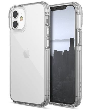 Raptic Clear Apple iPhone 12 Mini Hoesje Transparant/Wit Hoesjes