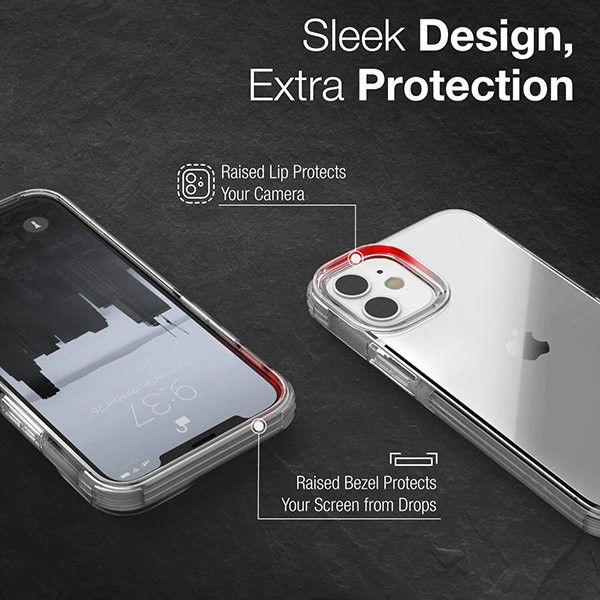 Raptic Clear Apple iPhone 12 Mini Hoesje Transparant/Wit afbeelding 13