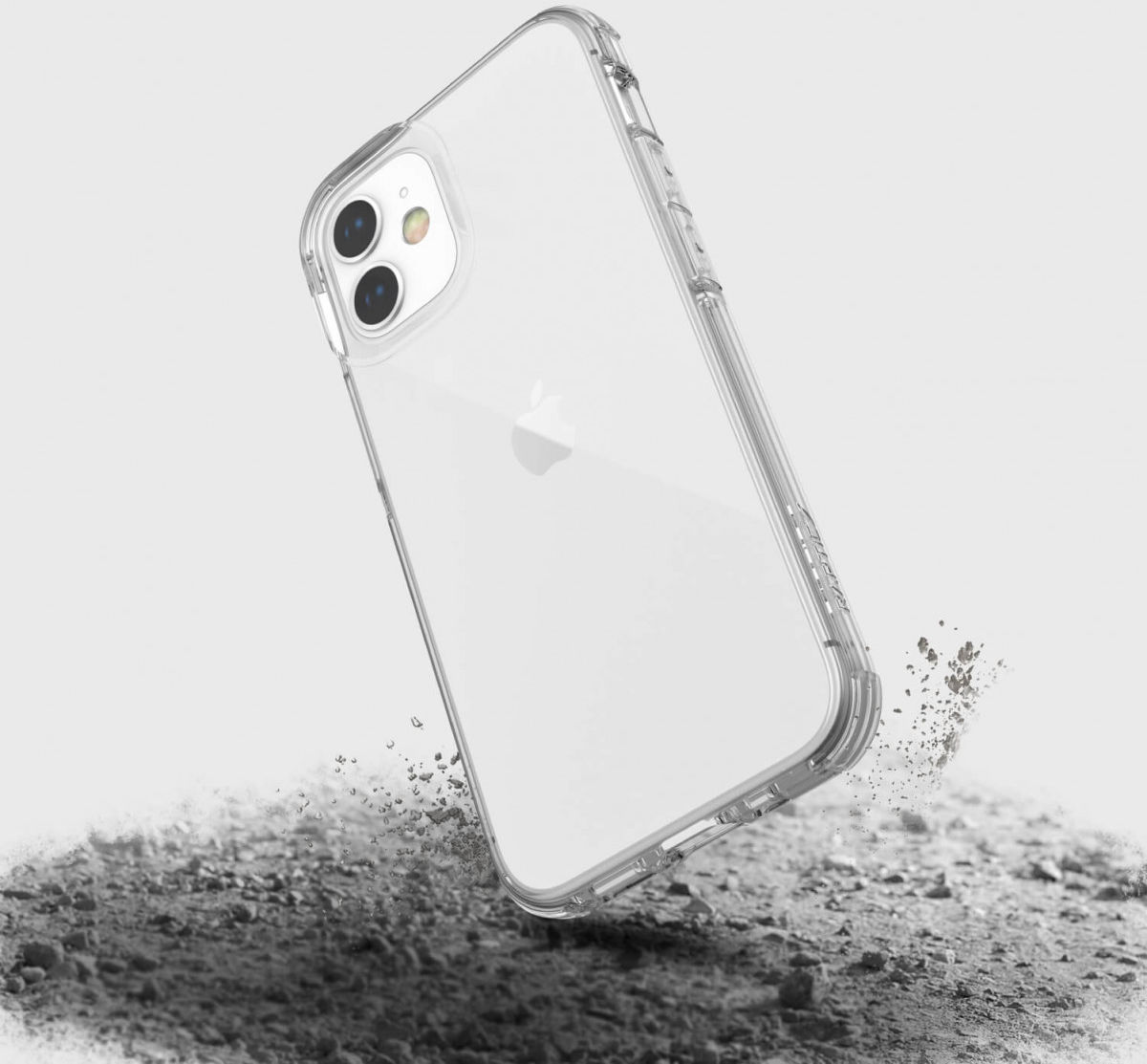 Raptic Clear Apple iPhone 12 Mini Hoesje Transparant/Wit afbeelding 4