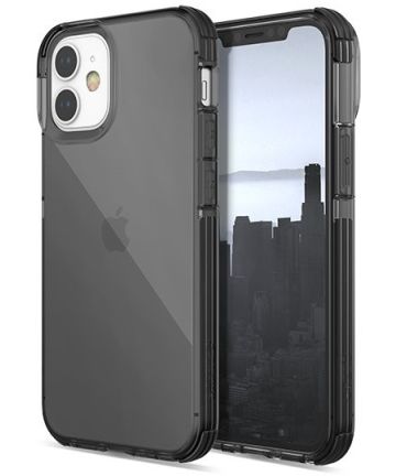Raptic Clear Apple iPhone 12 Mini Hoesje Transparant/Zwart Hoesjes