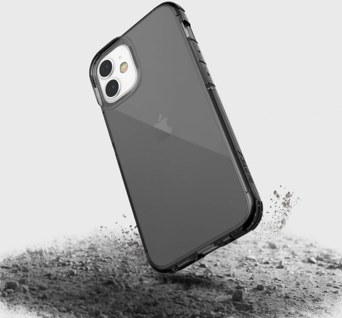 Raptic Clear Apple iPhone 12 Mini Hoesje Transparant/Zwart afbeelding 4