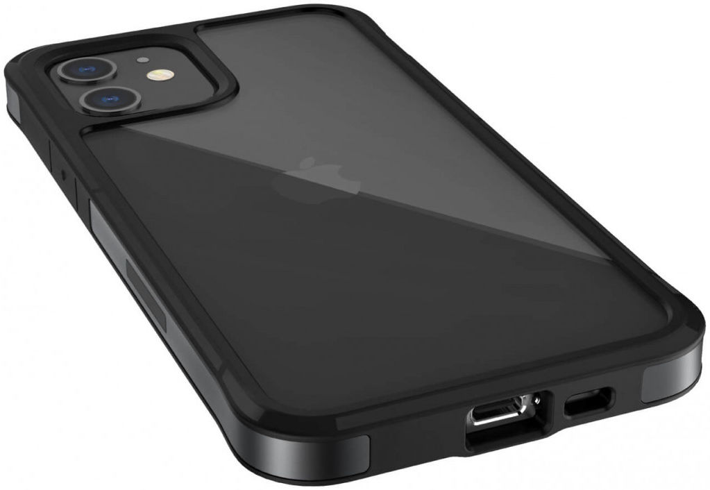 Raptic Edge Apple iPhone 12 Mini Hoesje Transparant Zwart afbeelding 5