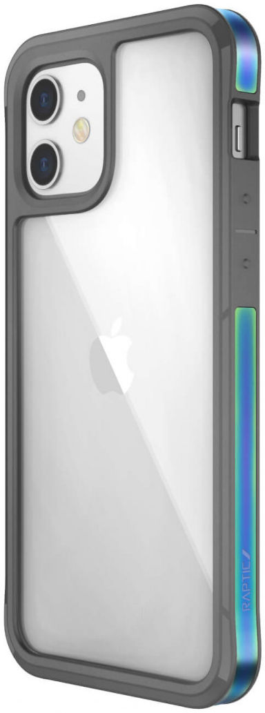 Raptic Edge Apple iPhone 12 Mini Hoesje Transparant Iridescent afbeelding 2
