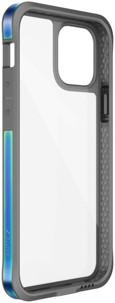 Raptic Edge Apple iPhone 12 Mini Hoesje Transparant Iridescent afbeelding 6