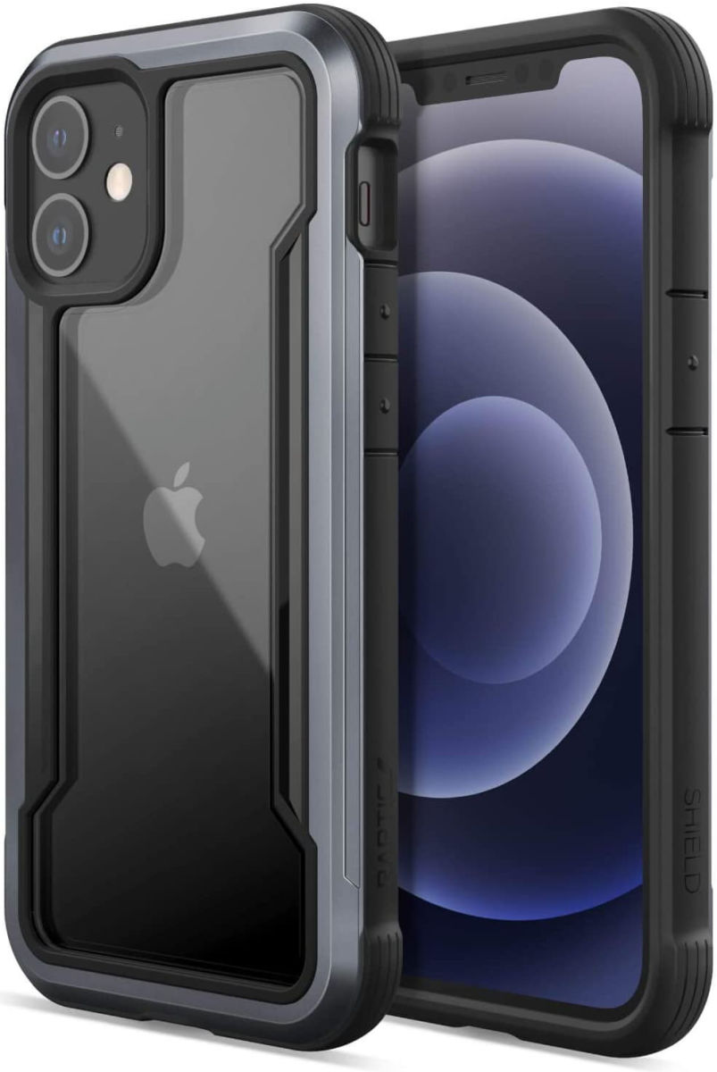 Raptic Shield Apple iPhone 12 Mini Hoesje Militair Getest Zwart afbeelding 2