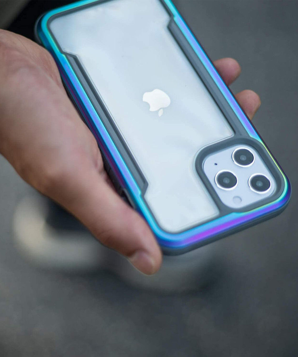 Raptic Shield Apple iPhone 12 Mini Hoesje Militair Getest Iridescent afbeelding 4