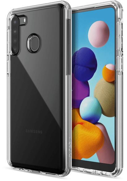 Raptic Clear Samsung Galaxy A21S Hoesje Transparant afbeelding 1