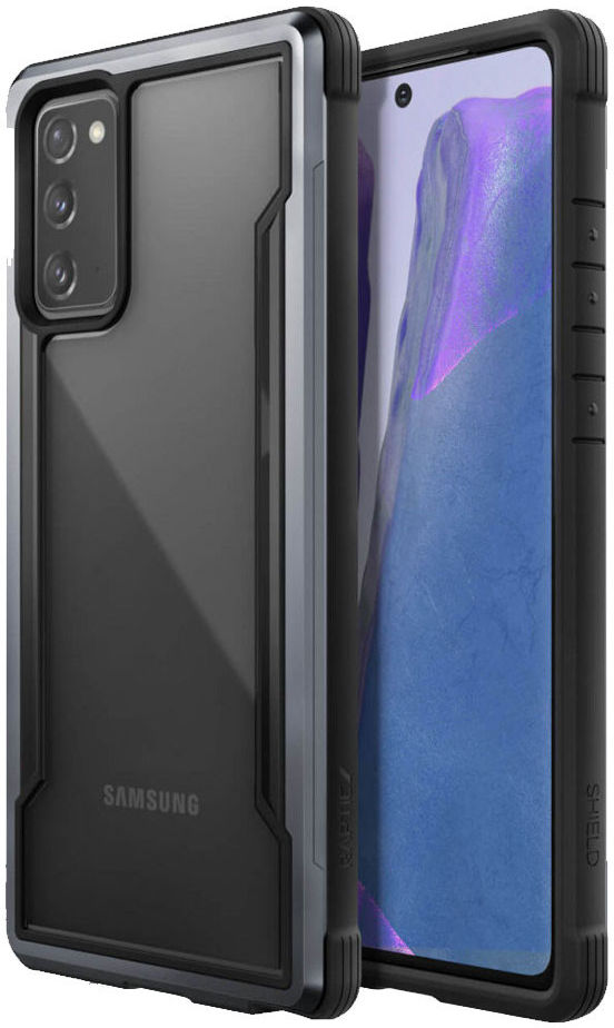 Raptic Shield Samsung Galaxy Note 20 Hoesje Militair Getest Zwart afbeelding 1