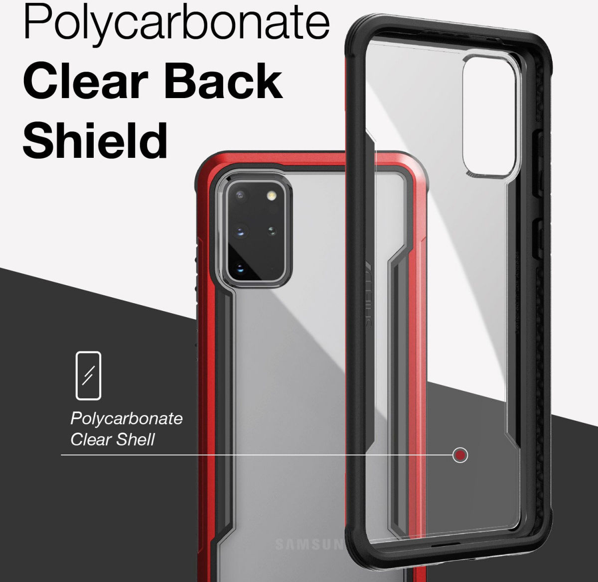 Raptic Shield Samsung Galaxy S20 Ultra Case Militair Getest Rood afbeelding 6