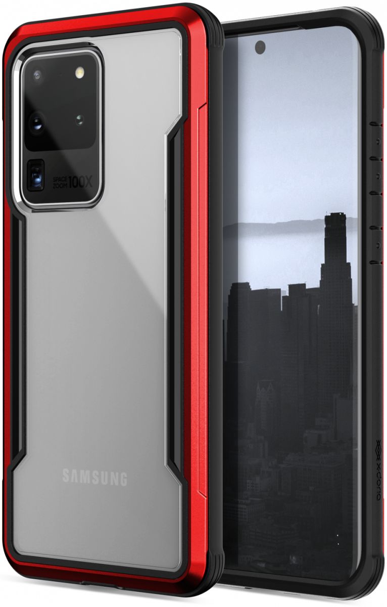 Raptic Shield Samsung Galaxy S20 Ultra Case Militair Getest Rood afbeelding 2