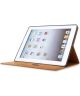 Apple iPad 2/3/4 Portemonnee Tri-fold Hoes Bruin met Standfunctie