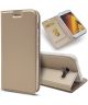 Samsung Galaxy A3 (2017) Portemonnee Bookcase Hoesje Goud
